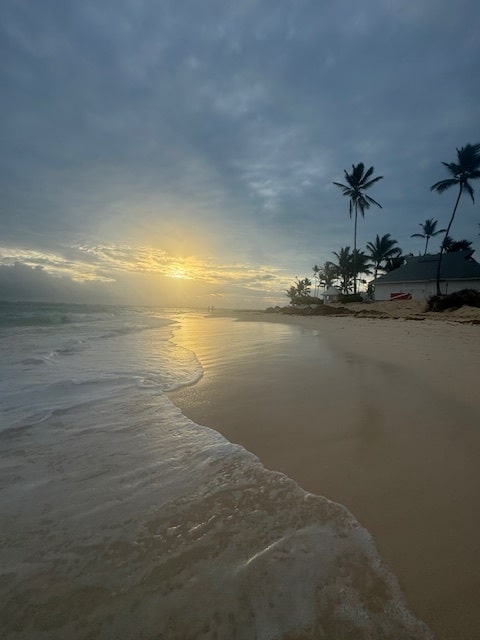 Dominican Republic Tranquil Sunrise on the Beach Beach in the Dominican Republic, Punta Cana