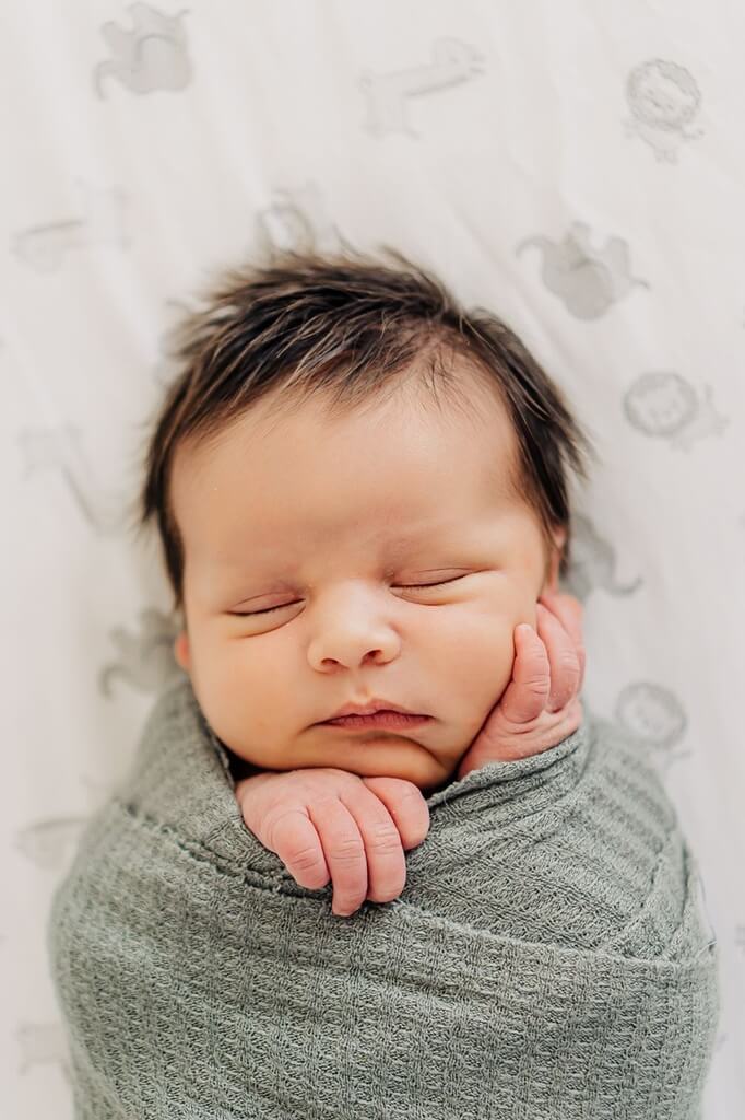 Newborn wrapped in blanket Newborn wrapped in blanket