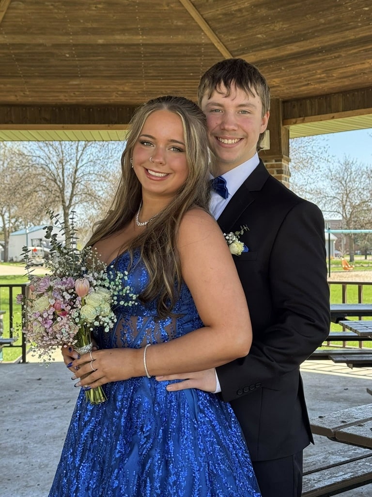 blue dress prom portrait blue dress prom portrait